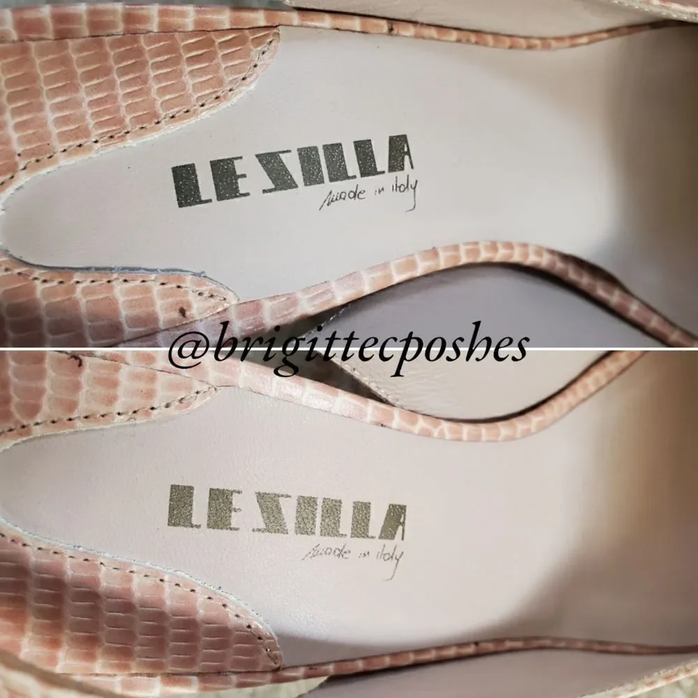 LE SILLA Camille Peep Toe Platform Pumps Size 8